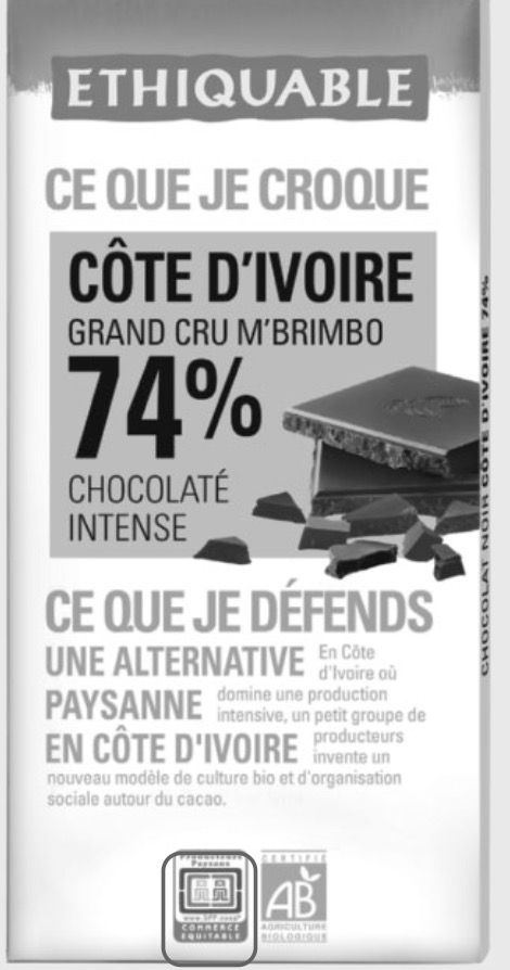 Chocolat équitable et bio