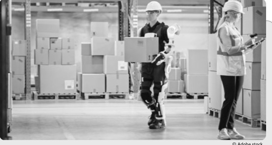 Exosquelettes en entrepôt